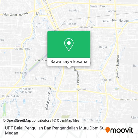 Peta UPT Balai Pengujian Dan Pengandalian Mutu Dbm Su