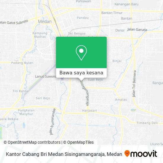 Peta Kantor Cabang Bri Medan Sisingamangaraja