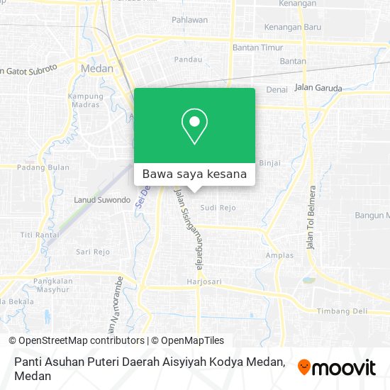 Peta Panti Asuhan Puteri Daerah Aisyiyah Kodya Medan