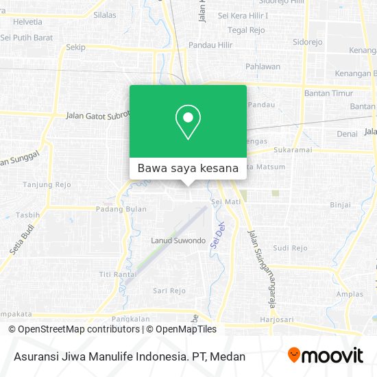 Peta Asuransi Jiwa Manulife Indonesia. PT