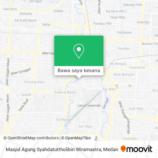 Peta Masjid Agung Syahdatuttholibin Wiramastra