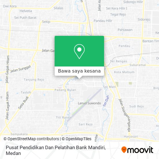 Peta Pusat Pendidikan Dan Pelatihan Bank Mandiri