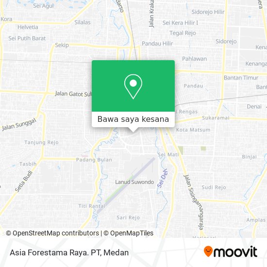 Peta Asia Forestama Raya. PT