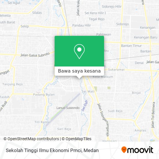 Peta Sekolah Tinggi Ilmu Ekonomi Pmci