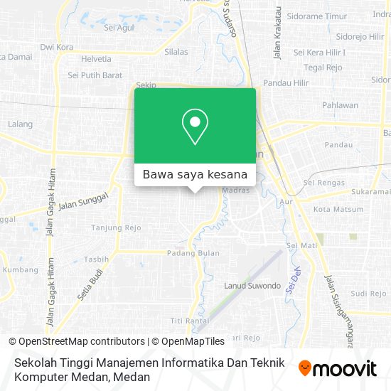 Peta Sekolah Tinggi Manajemen Informatika Dan Teknik Komputer Medan
