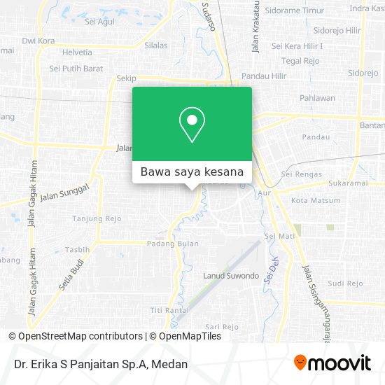 Peta Dr. Erika S Panjaitan Sp.A