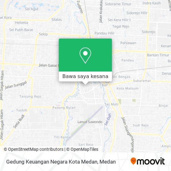 Peta Gedung Keuangan Negara Kota Medan