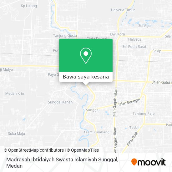 Peta Madrasah Ibtidaiyah Swasta Islamiyah Sunggal