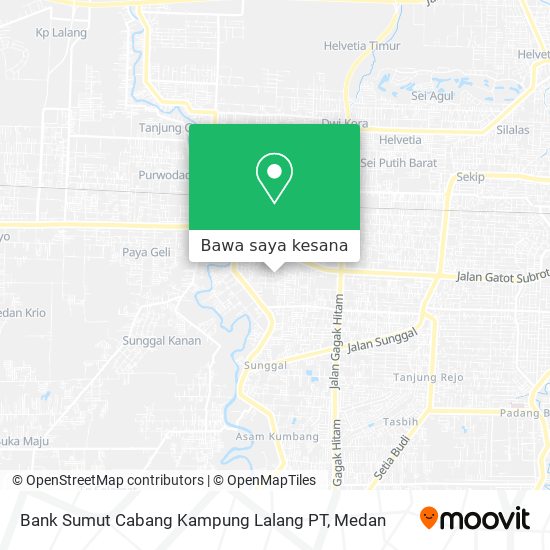 Peta Bank Sumut Cabang Kampung Lalang PT