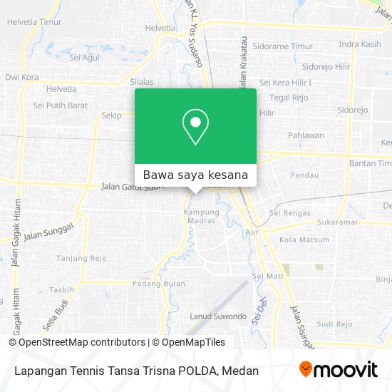 Peta Lapangan Tennis Tansa Trisna POLDA