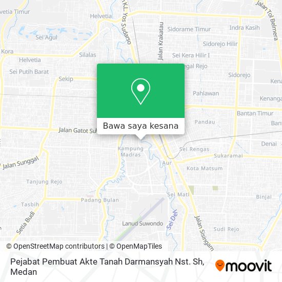 Peta Pejabat Pembuat Akte Tanah Darmansyah Nst. Sh