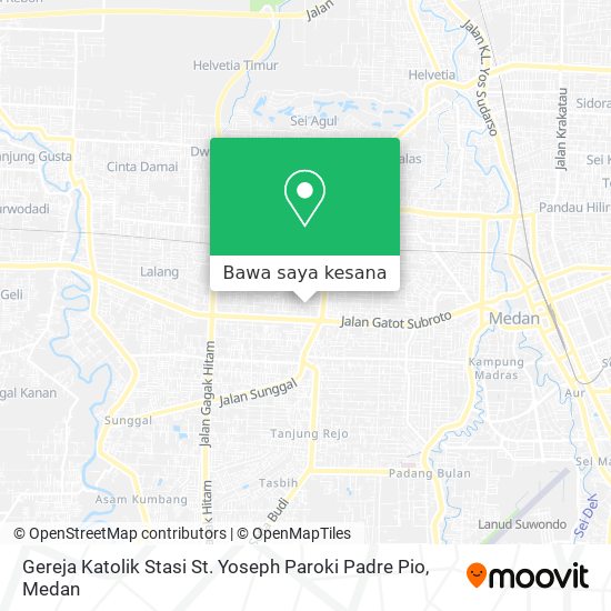 Peta Gereja Katolik Stasi St. Yoseph Paroki Padre Pio