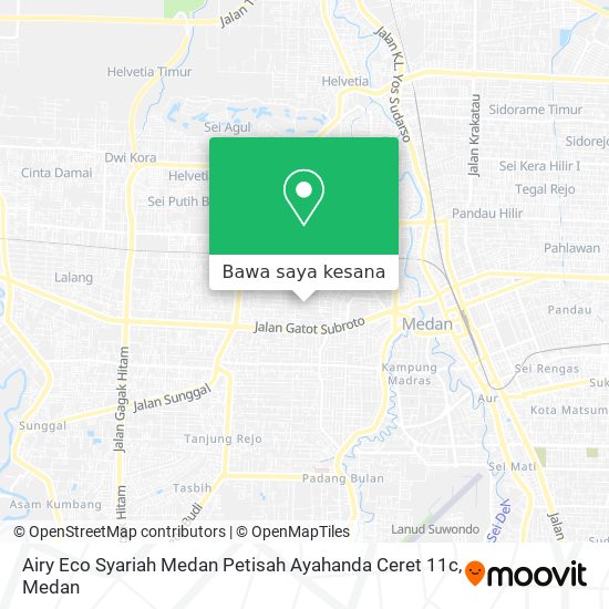 Peta Airy Eco Syariah Medan Petisah Ayahanda Ceret 11c