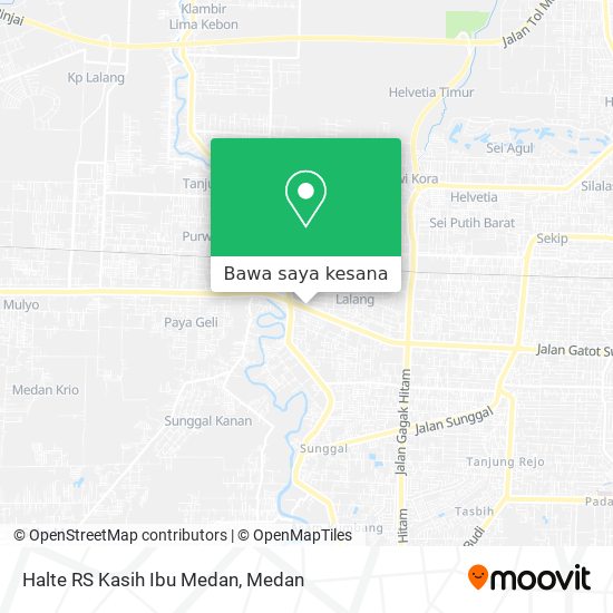 Peta Halte RS Kasih Ibu Medan