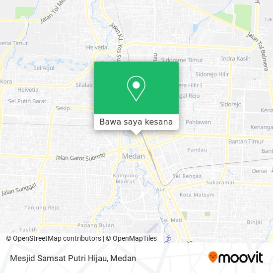 Peta Mesjid Samsat Putri Hijau
