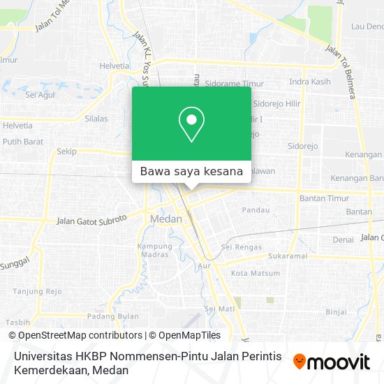 Peta Universitas HKBP Nommensen-Pintu Jalan Perintis Kemerdekaan
