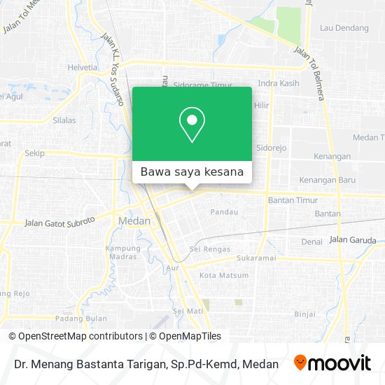 Peta Dr. Menang Bastanta Tarigan, Sp.Pd-Kemd