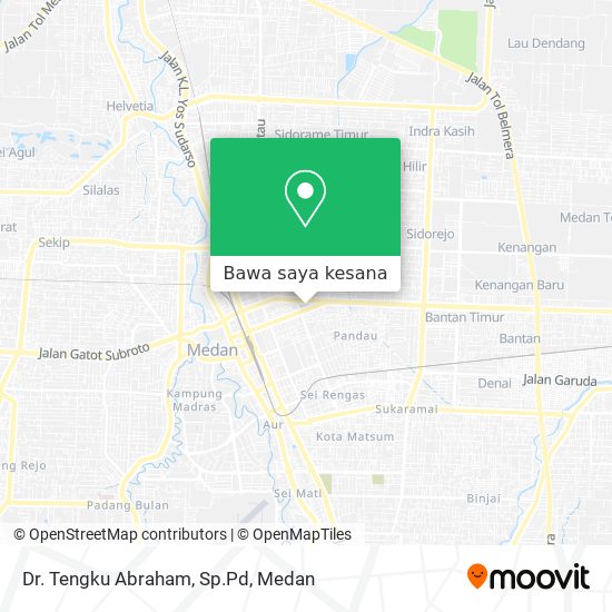 Peta Dr. Tengku Abraham, Sp.Pd