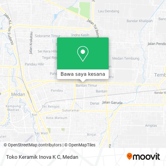Peta Toko Keramik Inova K C