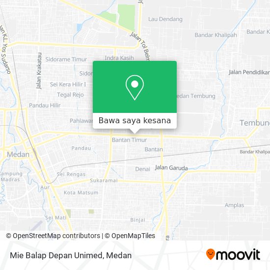 Peta Mie Balap Depan Unimed