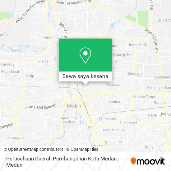 Peta Perusahaan Daerah Pembangunan Kota Medan