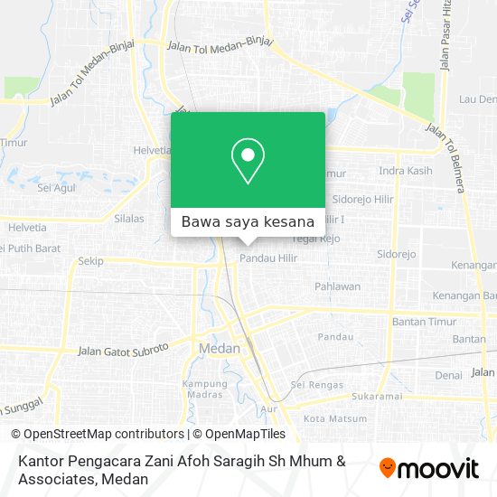 Peta Kantor Pengacara Zani Afoh Saragih Sh Mhum & Associates