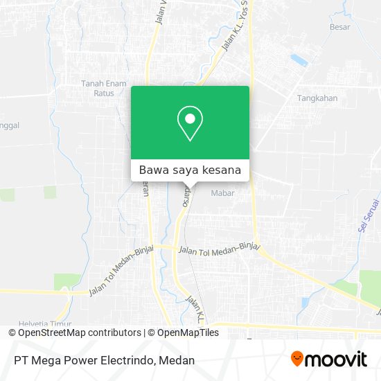 Peta PT Mega Power Electrindo