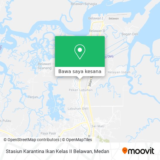 Peta Stasiun Karantina Ikan Kelas II Belawan