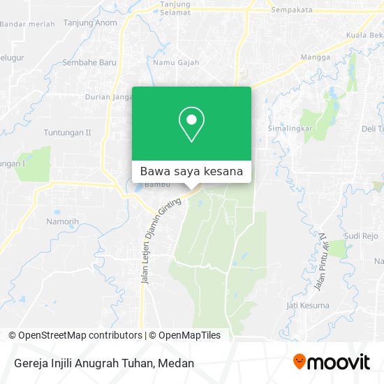 Peta Gereja Injili Anugrah Tuhan