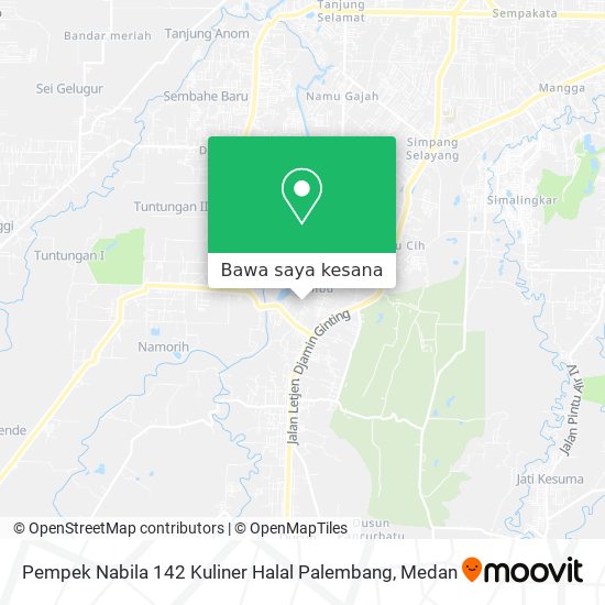 Peta Pempek Nabila 142 Kuliner Halal Palembang