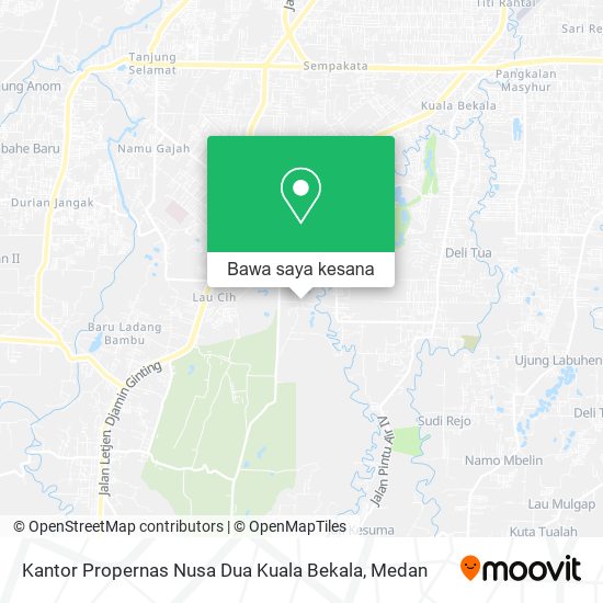 Peta Kantor Propernas Nusa Dua Kuala Bekala