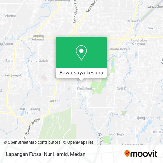Peta Lapangan Futsal Nur Hamid