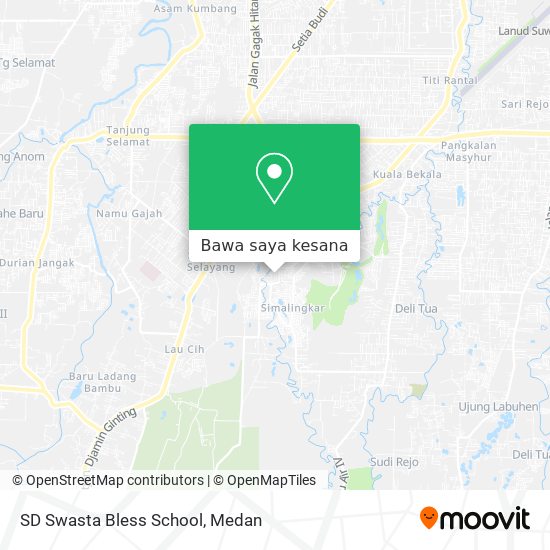 Peta SD Swasta Bless School