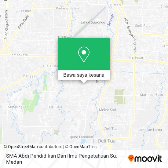 Peta SMA Abdi Pendidikan Dan Ilmu Pengetahuan Su