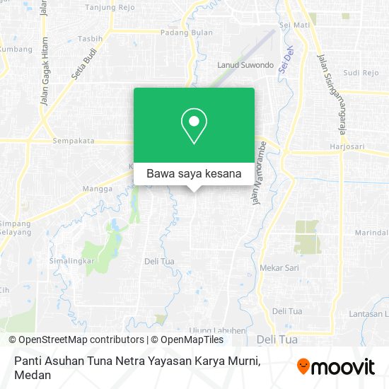 Peta Panti Asuhan Tuna Netra Yayasan Karya Murni