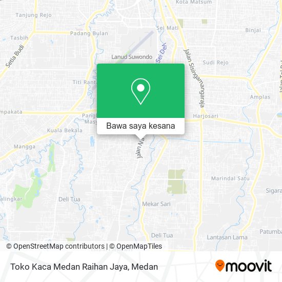 Peta Toko Kaca Medan Raihan Jaya