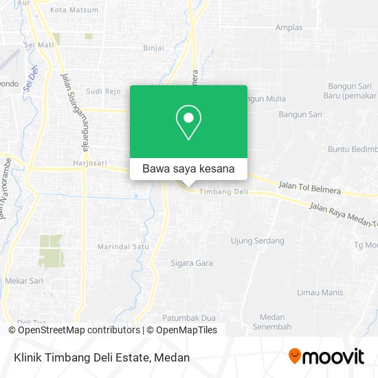 Peta Klinik Timbang Deli Estate