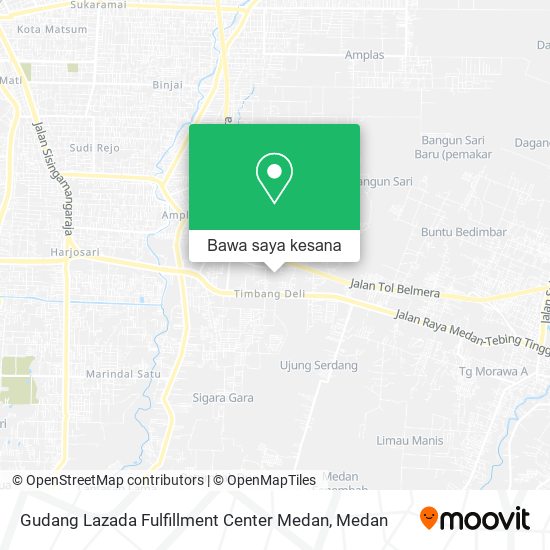 Peta Gudang Lazada Fulfillment Center Medan