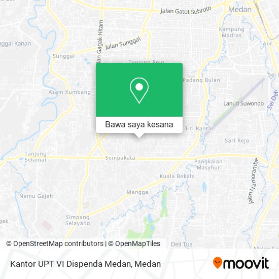 Peta Kantor UPT VI Dispenda Medan