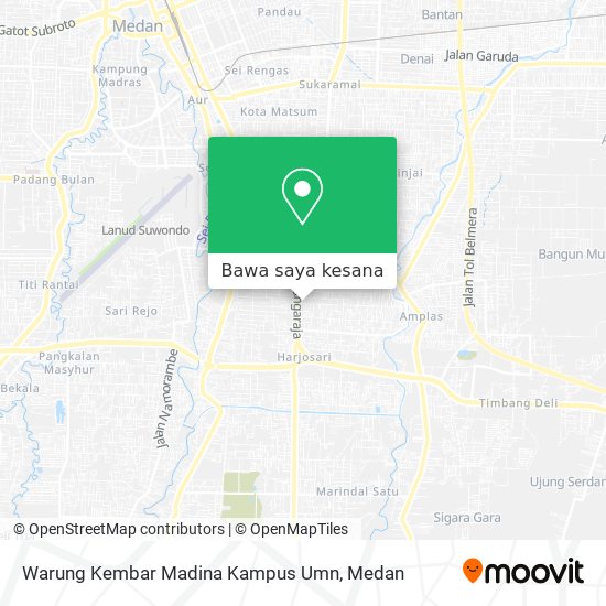 Peta Warung Kembar Madina Kampus Umn