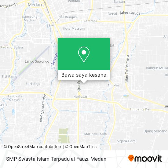 Peta SMP Swasta Islam Terpadu al-Fauzi