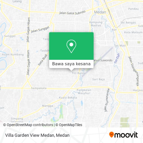 Peta Villa Garden View Medan