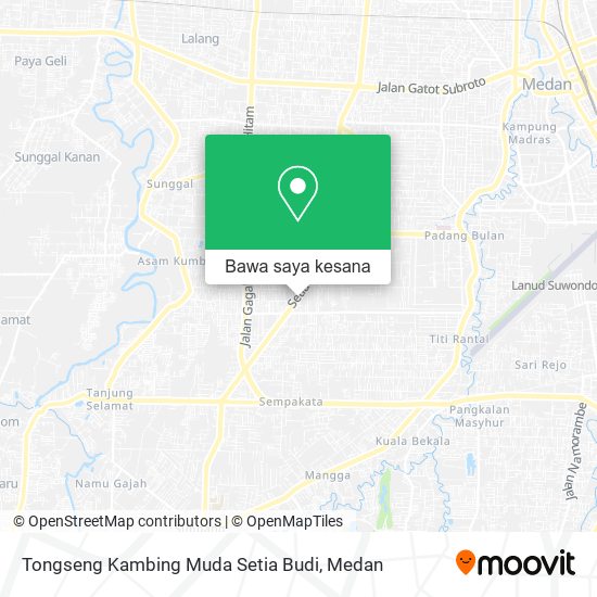 Peta Tongseng Kambing Muda Setia Budi