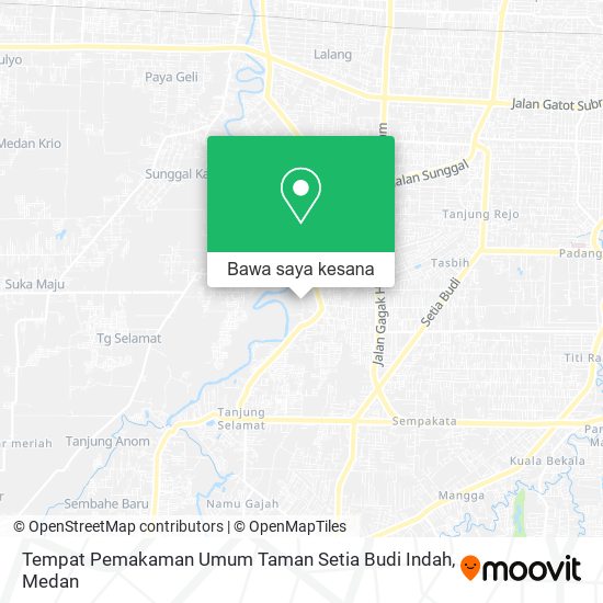 Peta Tempat Pemakaman Umum Taman Setia Budi Indah