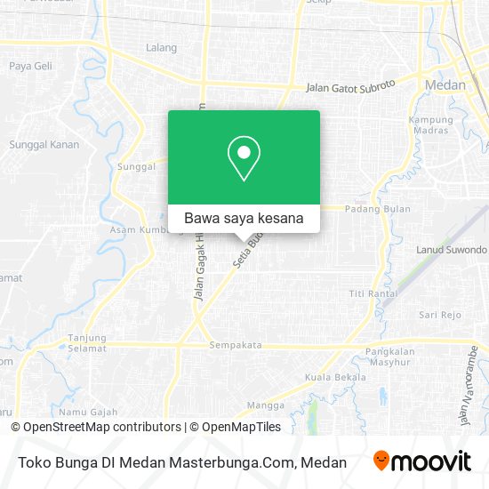 Peta Toko Bunga DI Medan Masterbunga.Com
