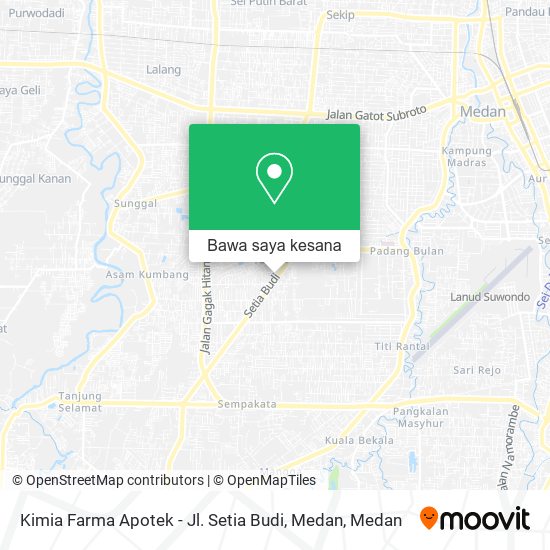 Peta Kimia Farma Apotek - Jl. Setia Budi, Medan