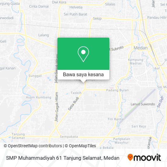 Peta SMP Muhammadiyah 61 Tanjung Selamat