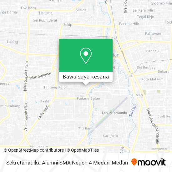 Peta Sekretariat Ika Alumni SMA Negeri 4 Medan