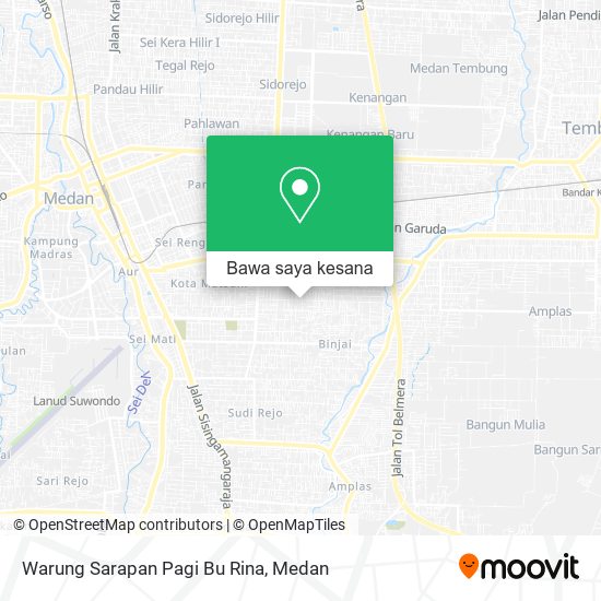 Peta Warung Sarapan Pagi Bu Rina