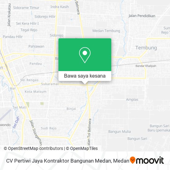 Peta CV Pertiwi Jaya Kontraktor Bangunan Medan